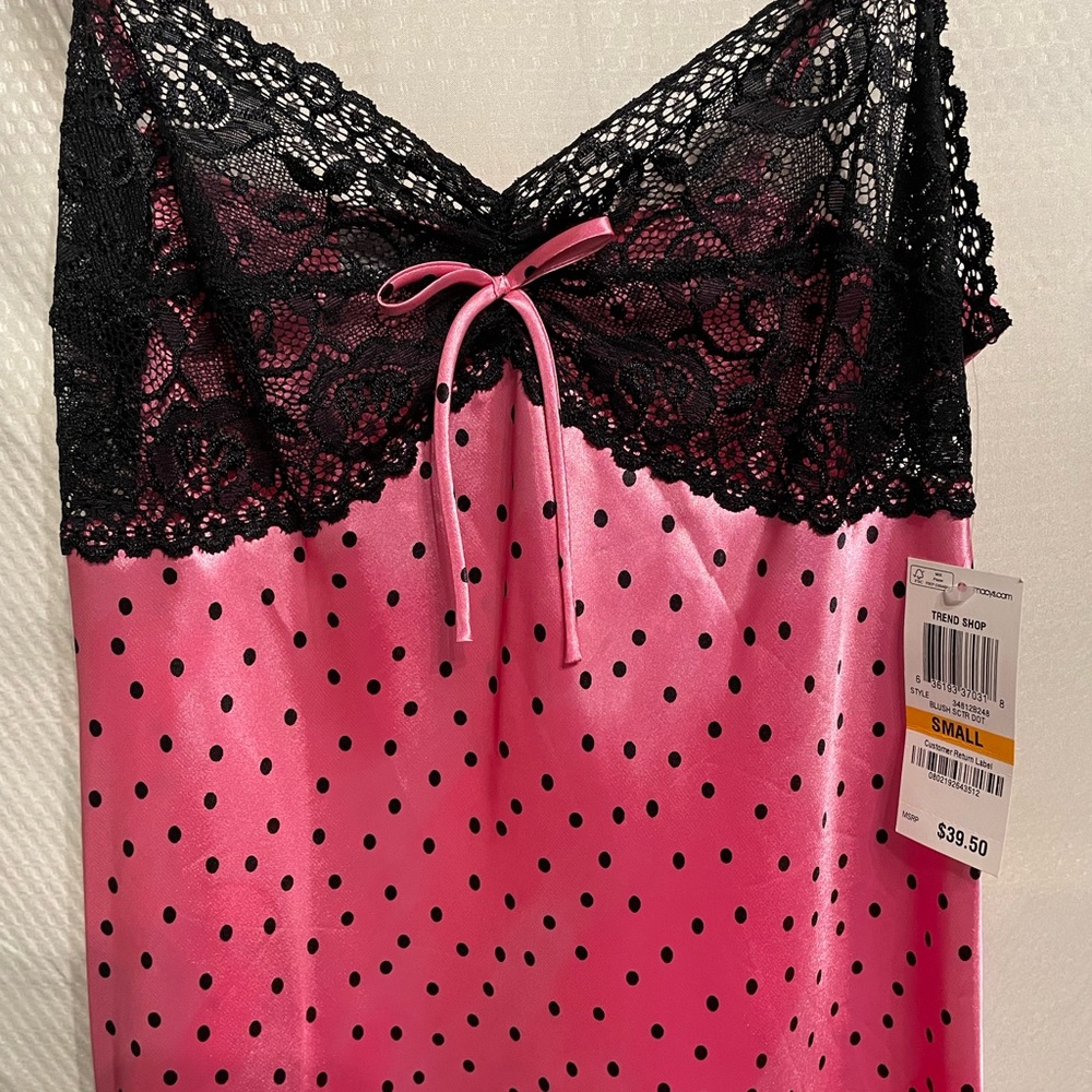 MORGAN TAYLOR Intimates Satin Chemise (S) and Matching Robe (S/M) New with Tags